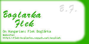 boglarka flek business card